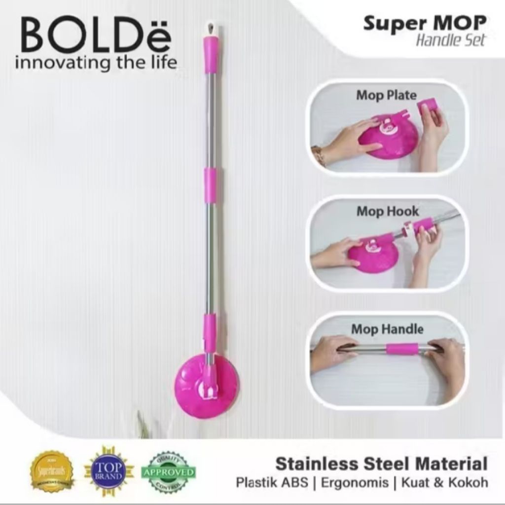 tongkat super mop/ tingkat pel supermop/ tongkat pel original Super Mop/ gagang supermop