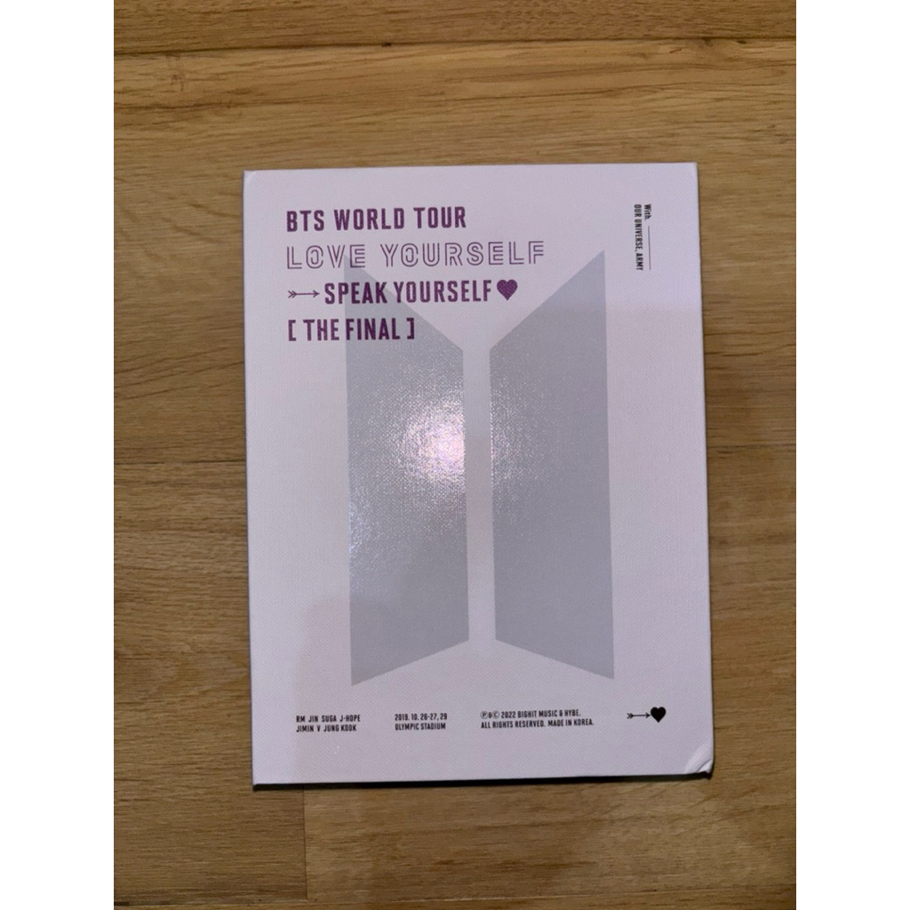 WTS BTS World Tour Love Yourself: Speak Yourself [The Final] DVD Fullset - PC Yoongi Suga