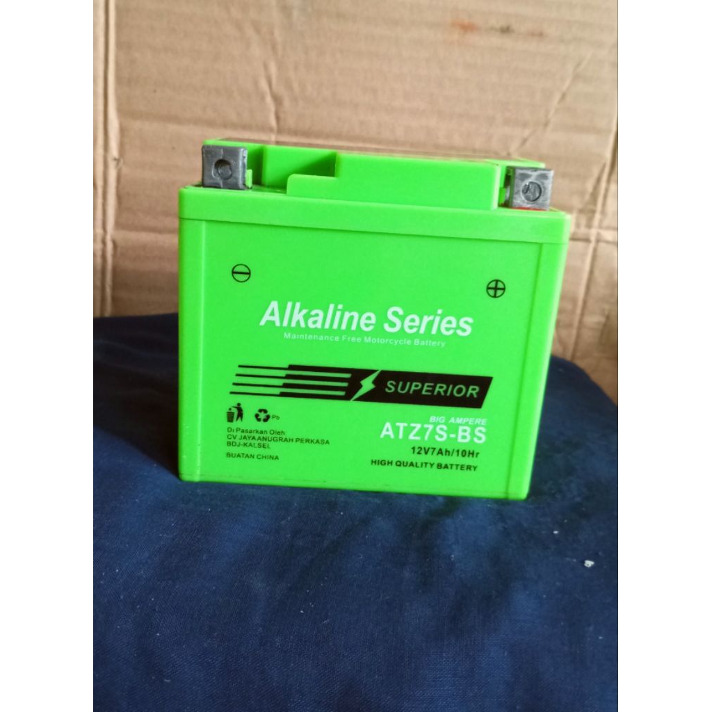AKI KERING ALKALINE SERIES ATZ7S-BS SECOND KHUSUS MOTOR VARIO 150,CBR 250,KLX,R25,AEROX