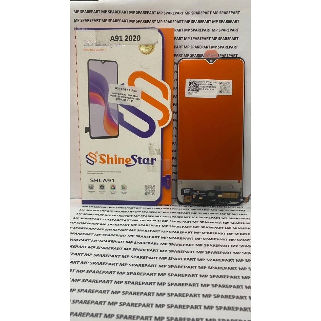 LCD FULLSET OPPO A91 2020/RENO 3/RENO 3 5G(PDCMOO)/F15/F17/A73 2020 BLACK S.STAR