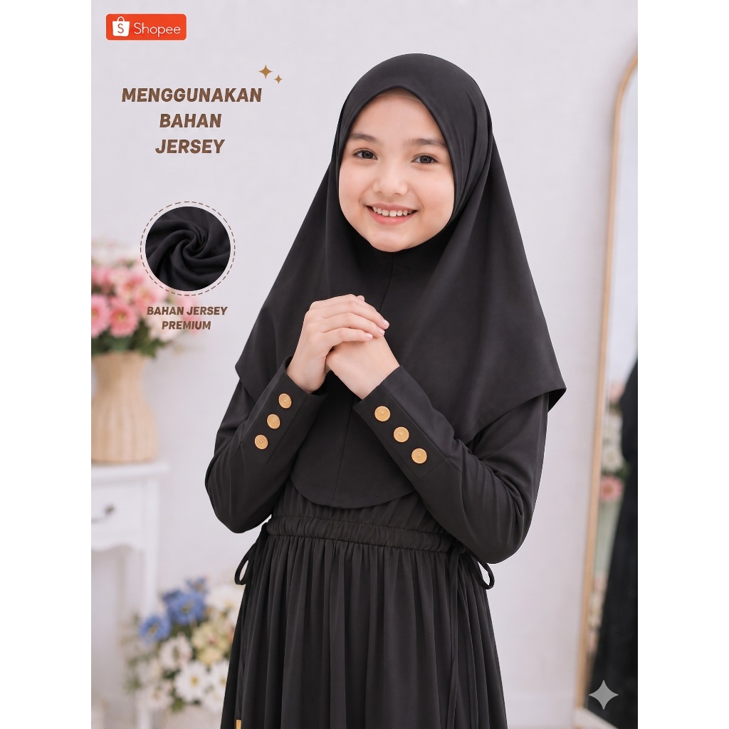 Gamis Anak Mewah Elegan Terbaru 2026 | Gamis Anak Mewah Dress Muslim Anak Premium Bahan Halus
