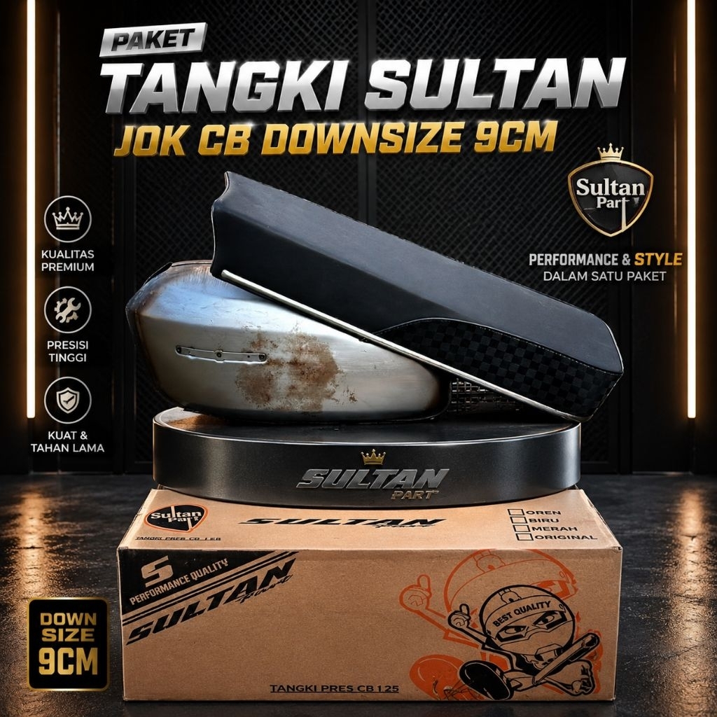 PAKET TANGKI CB125 SULTAN PART SET JOK CB 9CM