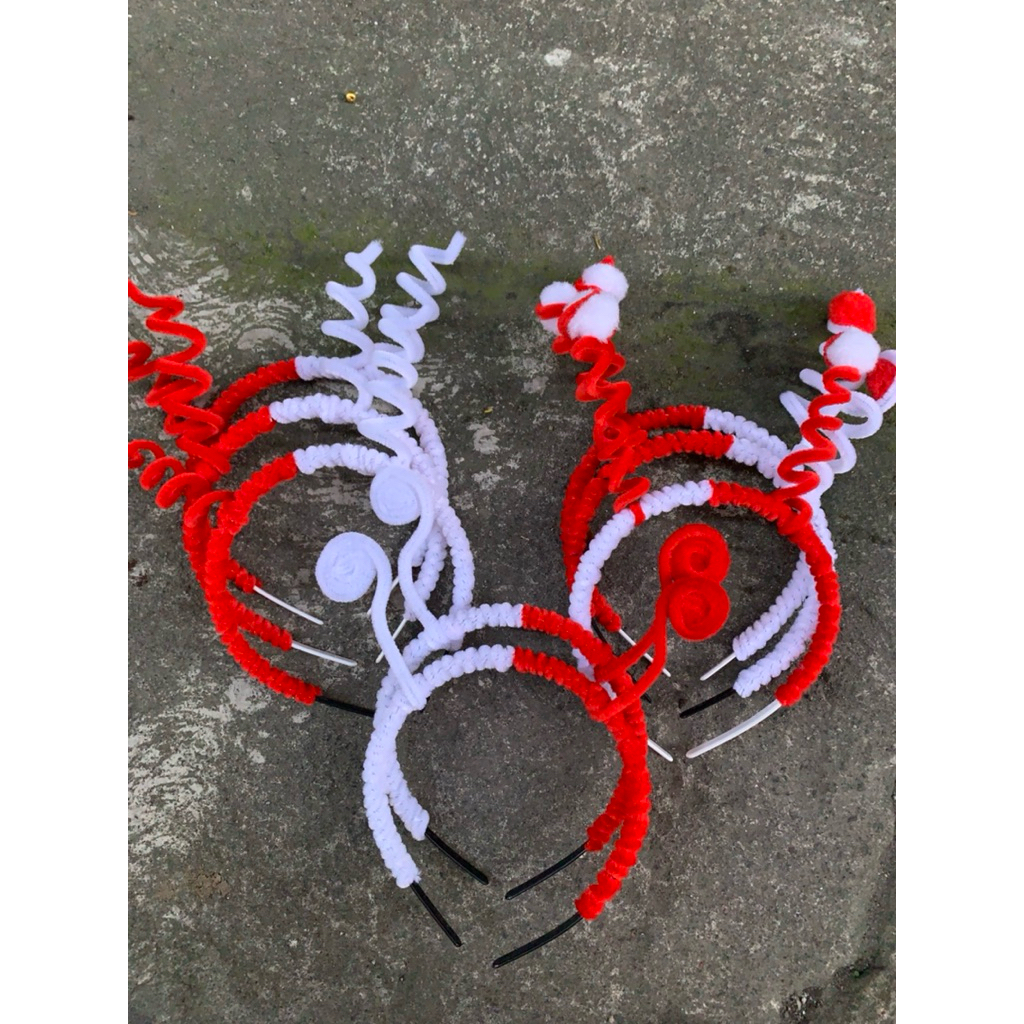 Bando 17 Agustus , bando pompom, bando tuing-tuing, atribut 17 Agustus.