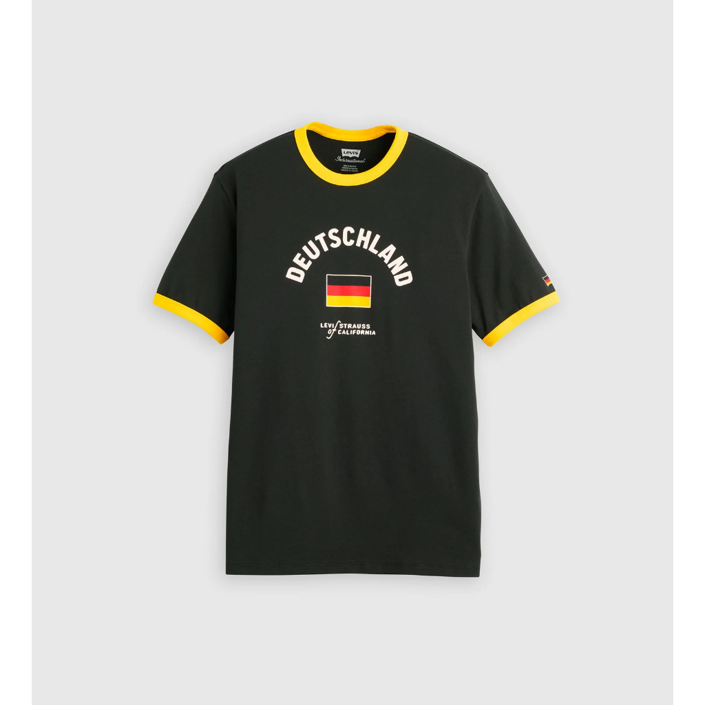 KAOS RINGER TEE GERMANY LEVI JERMAN CASUAL DEUTSCHLAND PRIA WANITA