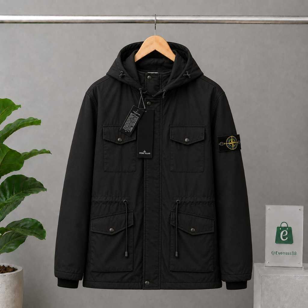 JAKET GUNUNG STONE ISLAND JAKET PRIA ANTI AIR FULL TAG STONE ISLAND