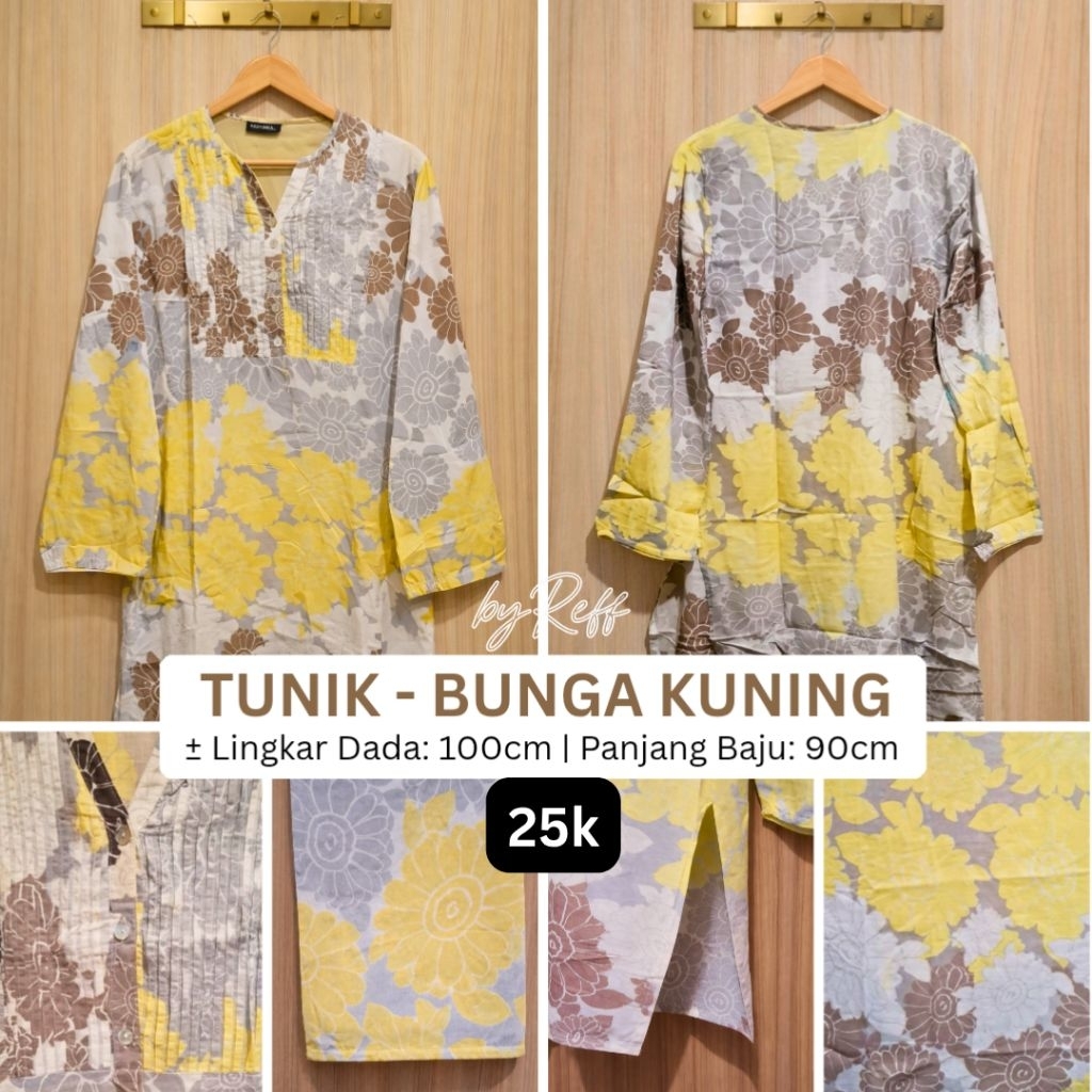 ​[PRELOVED] Tunik – Bunga Kuning