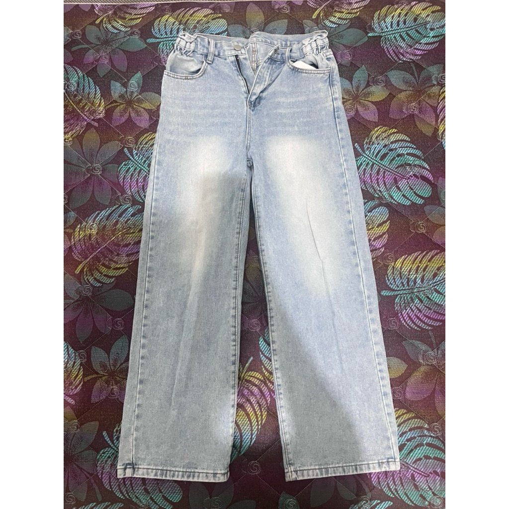 jeans baggy blue wash second