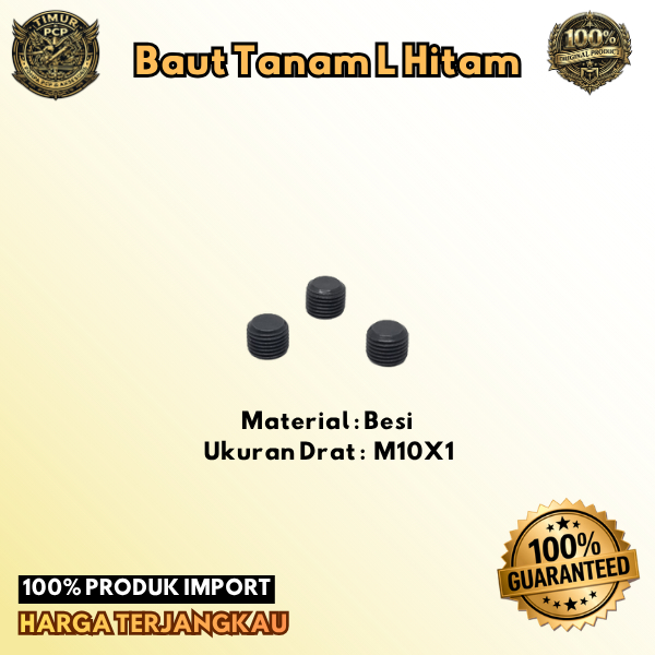Baut L Tanam M10X1 | Baut L Baja | Baut L Tanam Baja | Baut L M10X1 | Baut L Besi M10X1