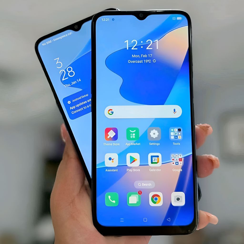LCD Touchscreen Ori Asli Copotan Oppo A16 / A16s / Realme C25 / C25s