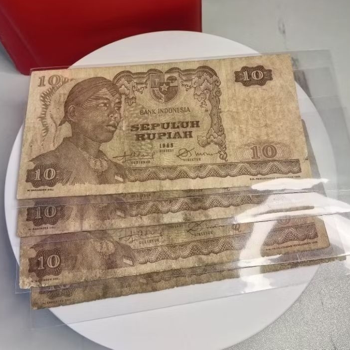 10 rupiah Sudirman tahun 1968 bekas