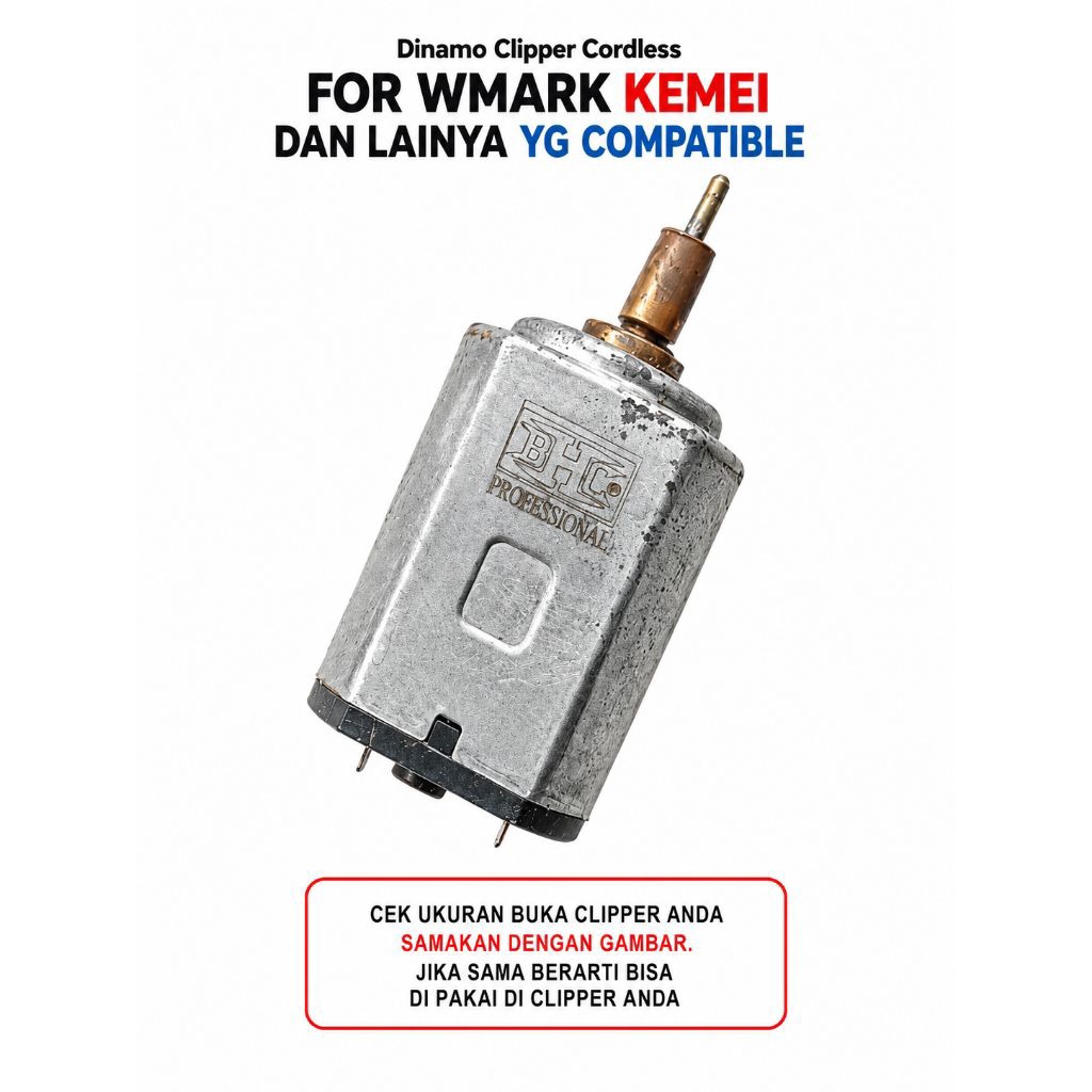 DC-03 DINAMO SECOND NORMAL FOR CLIPPER CORDLESS WMARK NG 2025 CHJ VGR, KEMEI  DLL .PRODUK BY BHC
