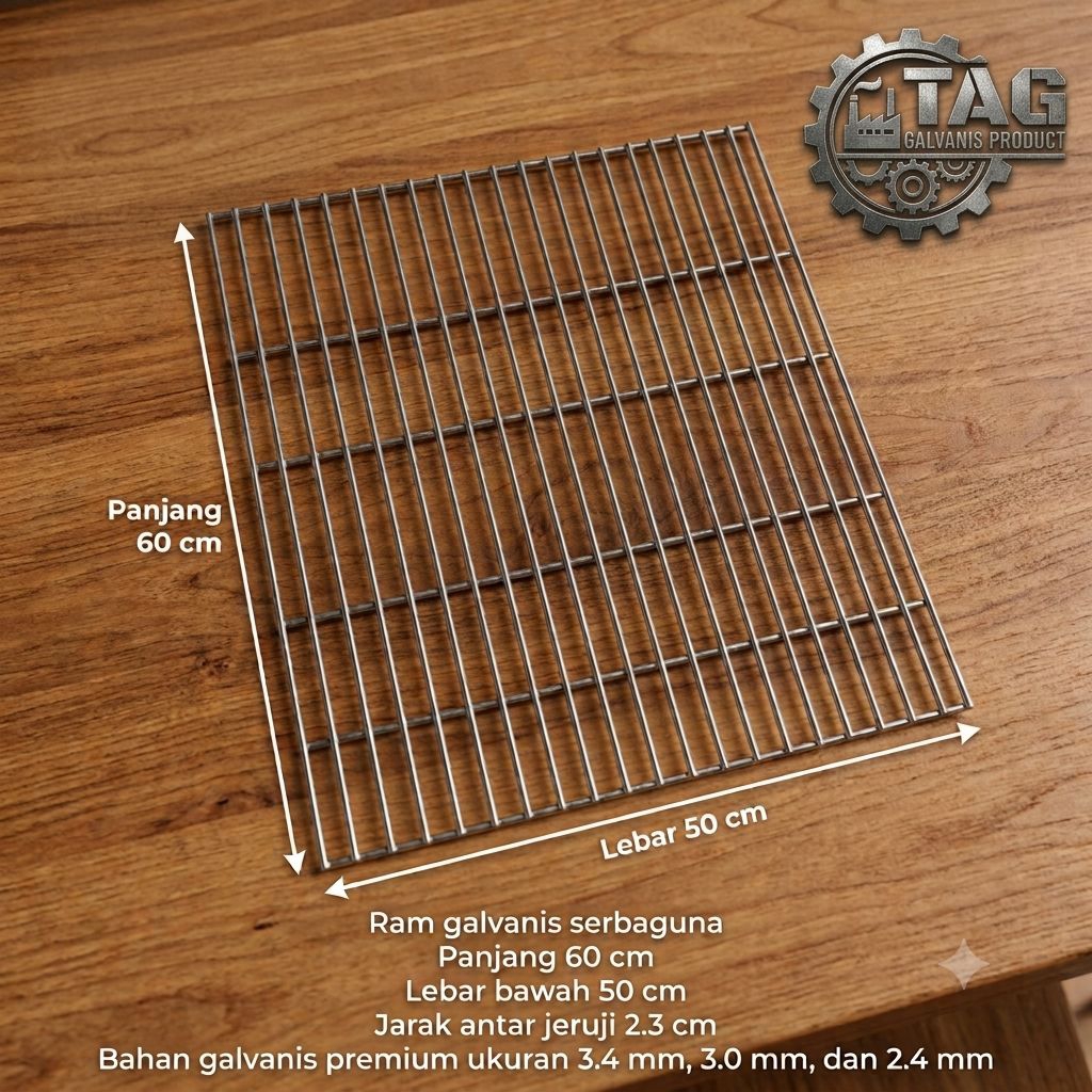 LEMBARAN RAM GALVANIS 60 X 50