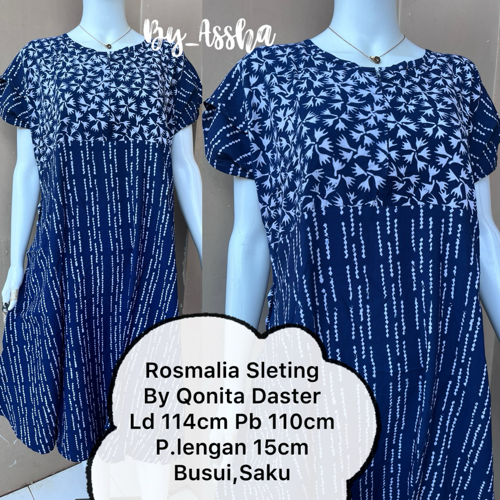 Qonita Daster Batik Pekalongan Rosmalia Sleting