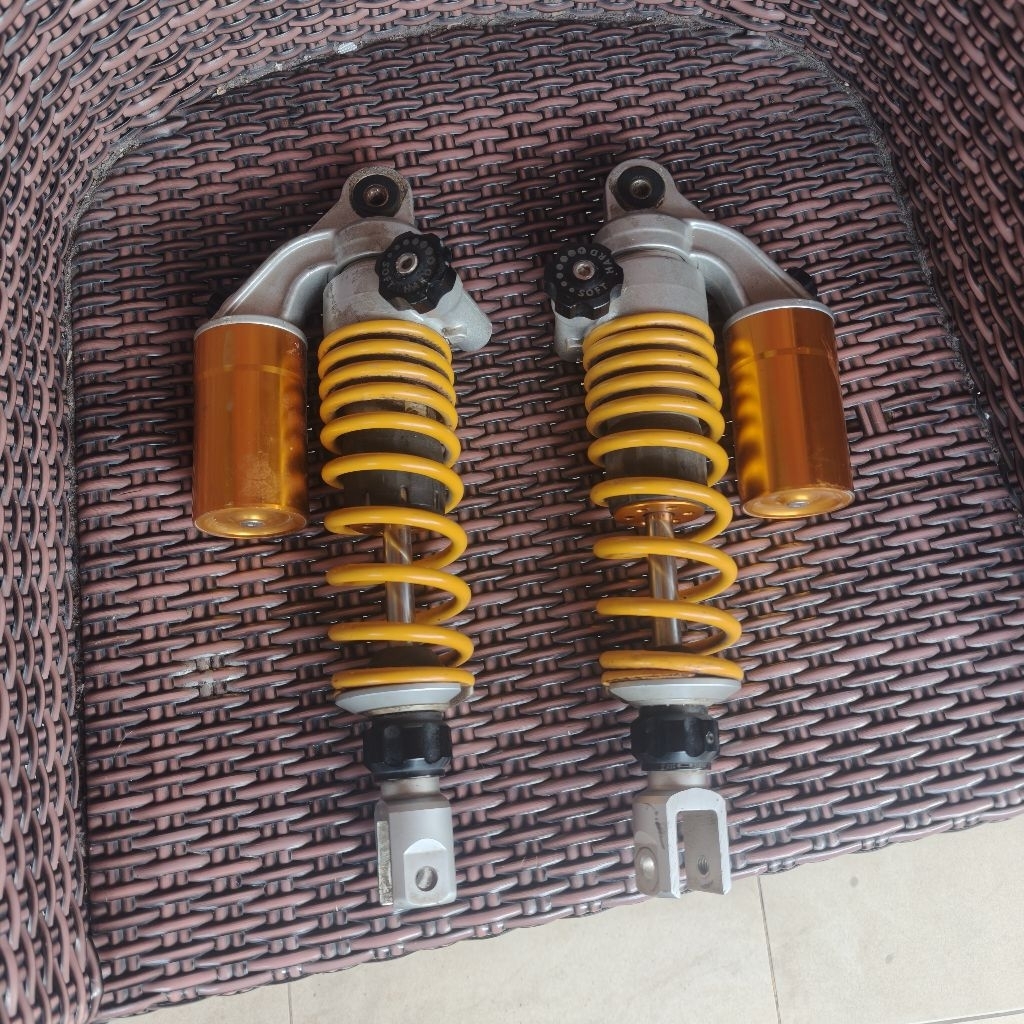 Shock Tabung Gold Second Bekas Seken Belakang Model Ohlins Click Yamaha Aerox 155 NMAX 155 Old New