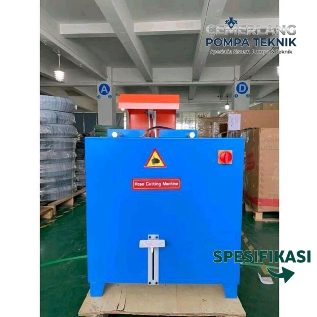 Mesin Pengupas Selang Karet Hidraulik Otomatis Golden Power YP51T Hose Cutting Machine Alat Pemotong