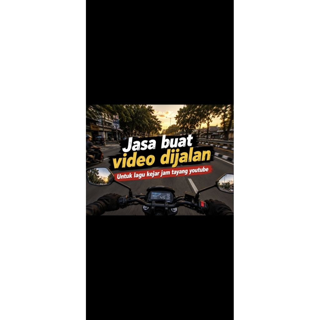 Jasa video di jalan untuk keperluan jam tayang youtube i(tinggal diisi lagu)