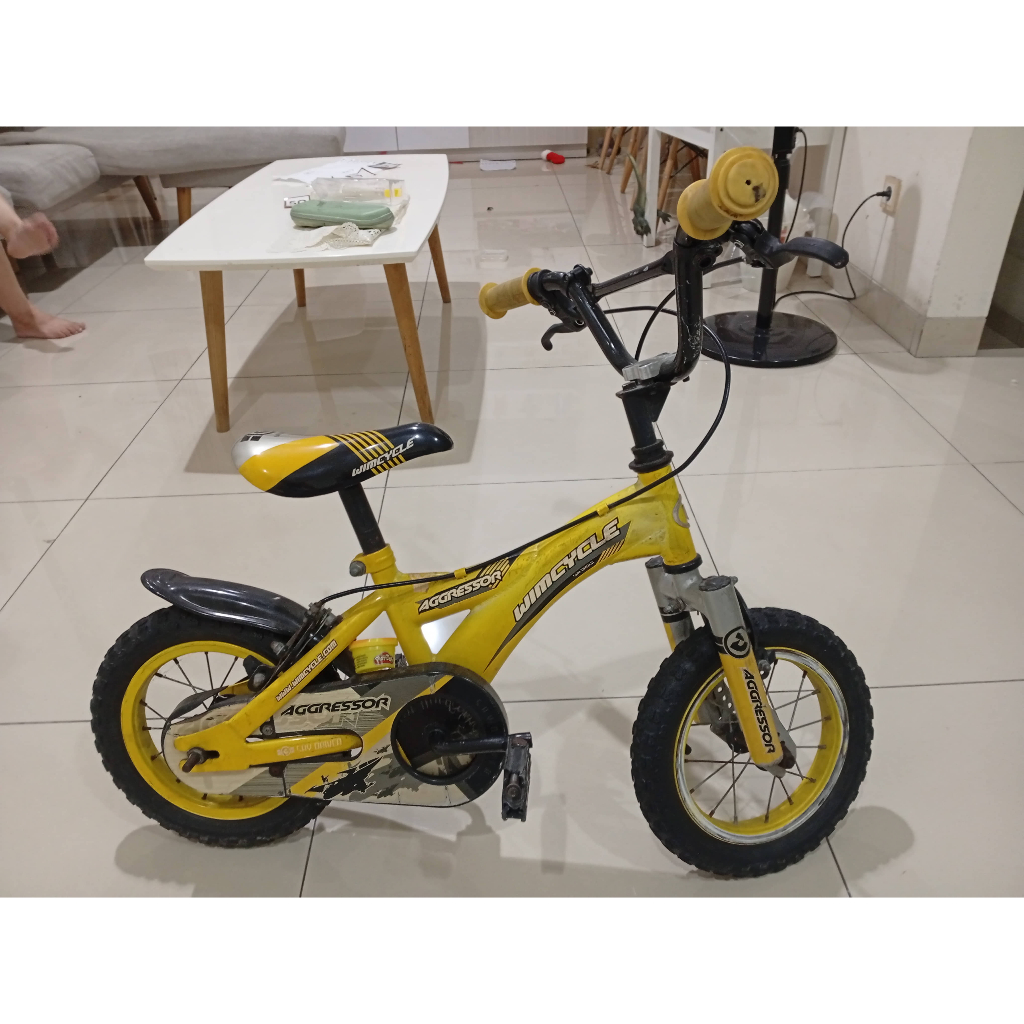 Sepeda Anak BMX Wimcycle Aggressor 12 Inch Cowok Bekas Preloved - Kuning