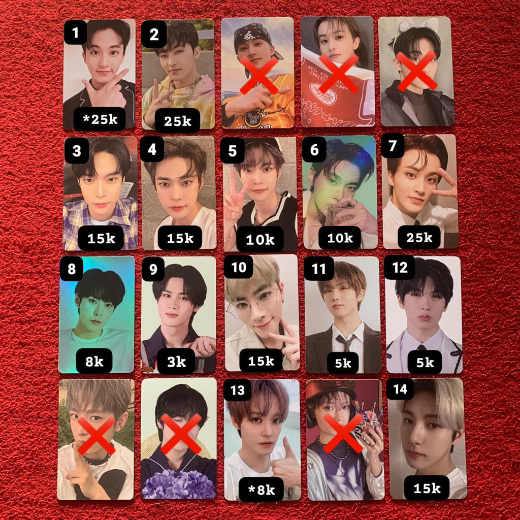 (cek desc & slide 2) pc photocard nct dream wish 127 wayv mark renjun chenle jisung yushi sakuya kun