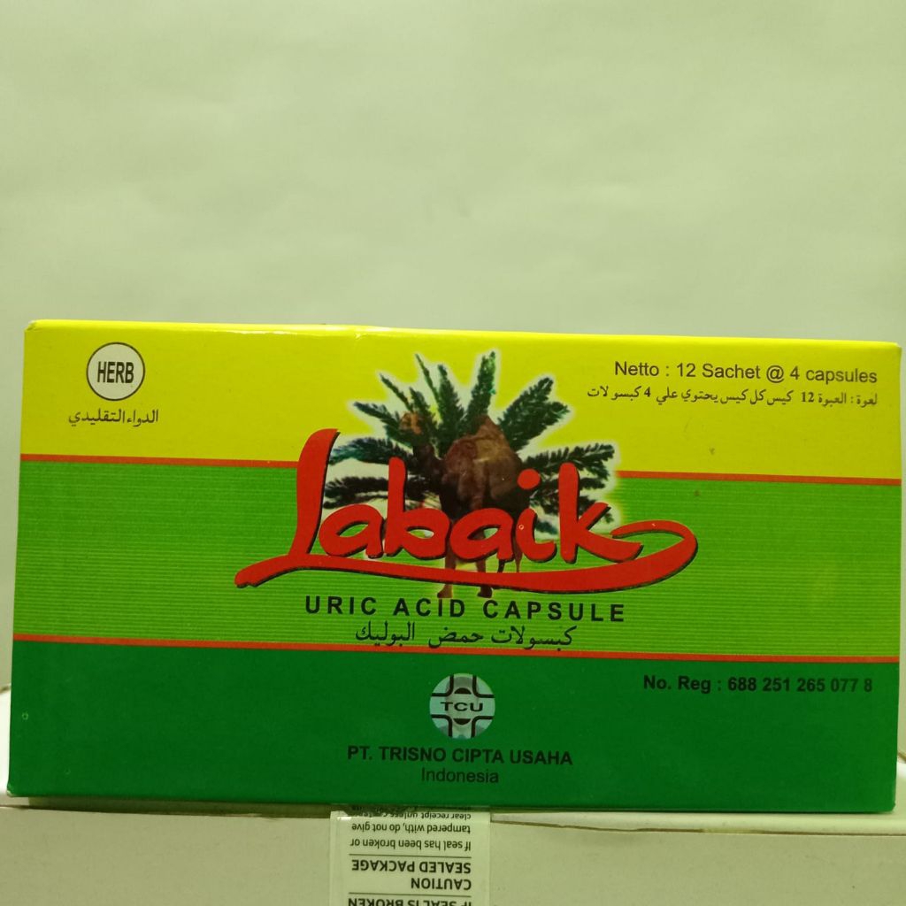 Labaik [ Asam Urat ] isi 48 kapsul