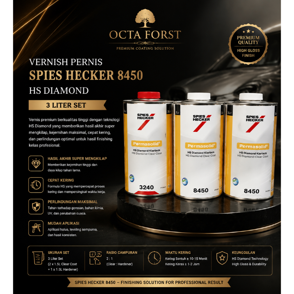 Vernish pernis Spies hecker 8450 HS Diamond 3 Liter Set