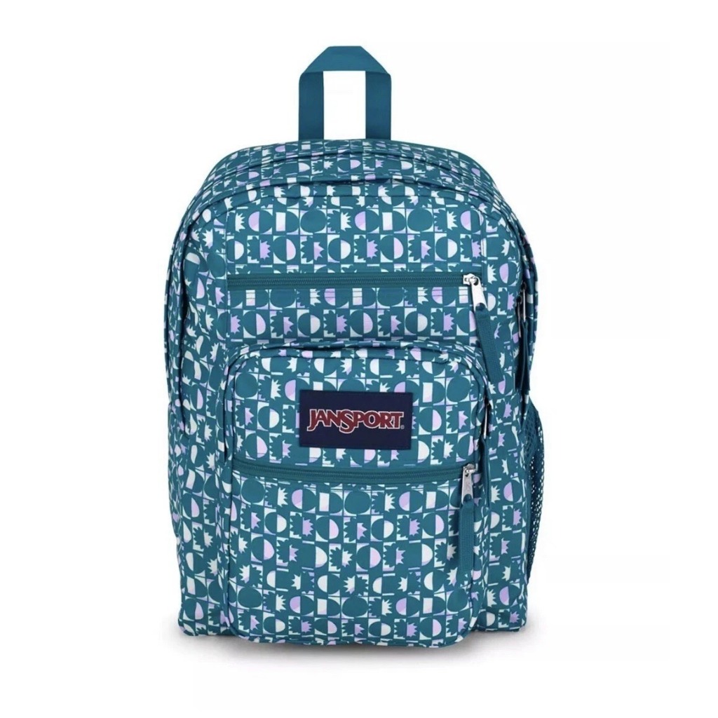 Jansport Backpack Big Student 34L Girls Aqua Green Lavender