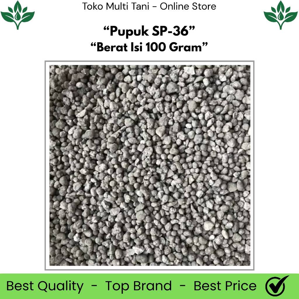 Pupuk SP-36 Berat Isi 100 Gram - Pupuk SP 36 - Pupuk SP 36 Mutiara - SP 36 - Granule SP 36 - Pupuk G