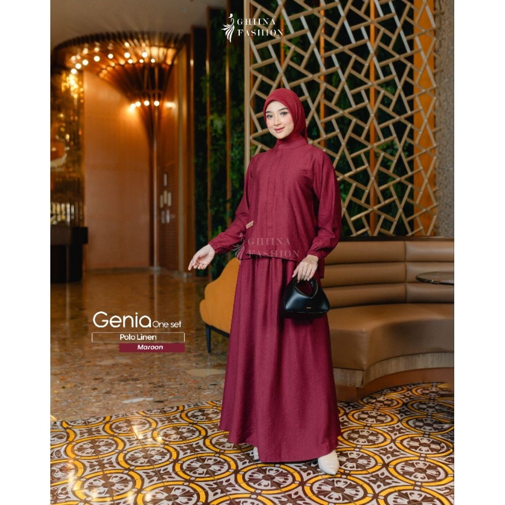 NEW PRODUK NINDY ONE SET & GENIA ONE SET ROK By Ghina Fashion