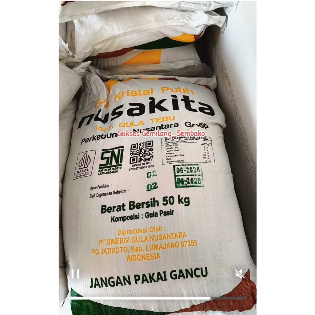 GULA NUSAKITA 50 kg (1 karung)