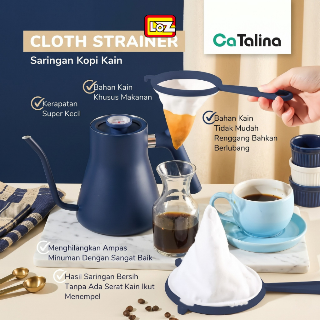 Saringan Strainer / Penyaring Tepung Saringan Dapur 14cm - CATALINA BPSTR-02/14