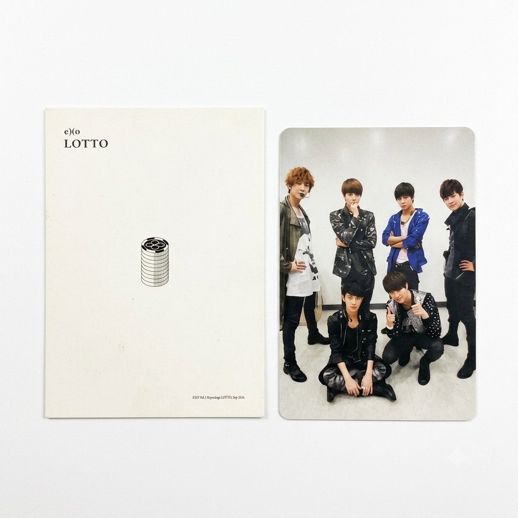 ALBUM EXO EX'ACT LOTTO PHOTOCARD EXO-K MAMA PC CHANYEOL KAI SEHUN BAEKHYUN D.O SUHO