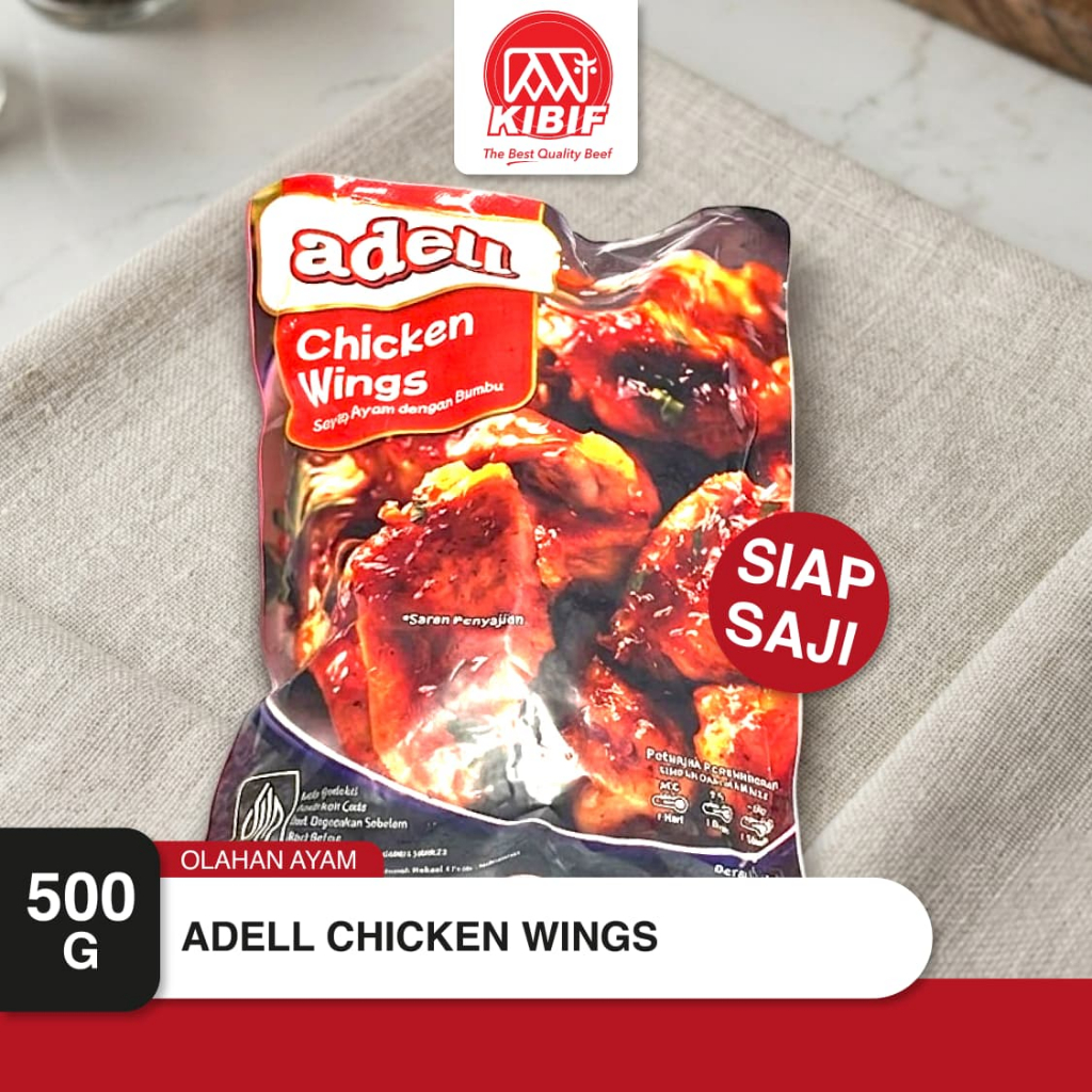 ADELL Chicken Wings / Sayap Ayam Berbumbu 500 Gr