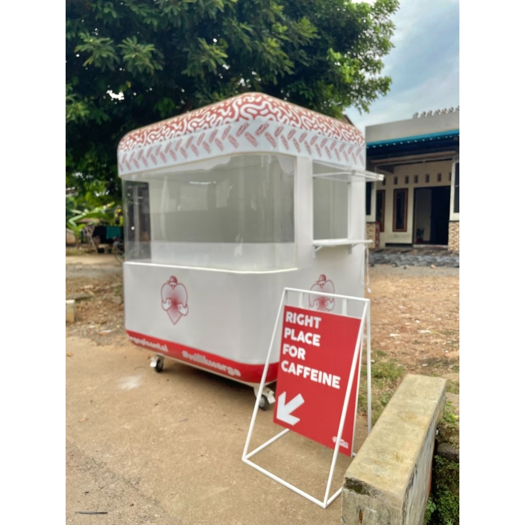booth kopi | booth jualan | booth kontainer modern | booth kapsul modern | invoice