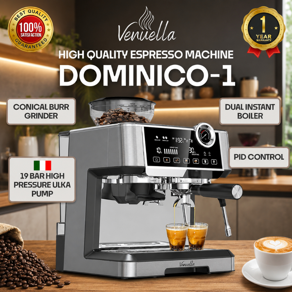 Venuella Dominico Mesin Espresso Semi Commercial Double Boiler