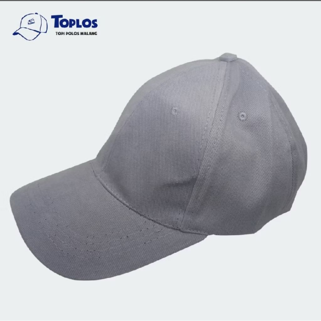PRELOVED | Topi Baseball Polos Abu-Abu / Grey
