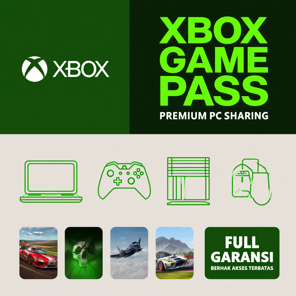 XBOX GAMEPASS PREMIUM PC SHARING TERMURAH GARANSI