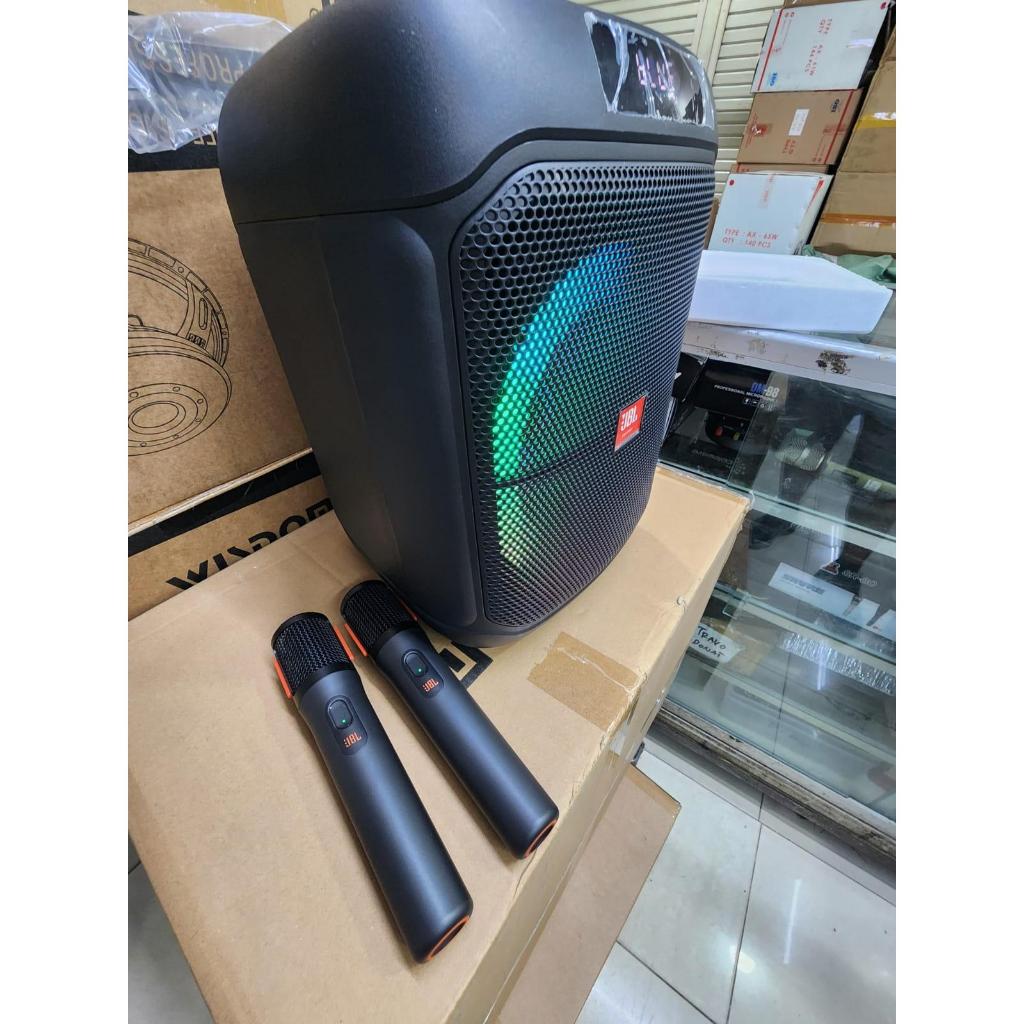 JBL Partybox Encore2 / Encore 2 - Portable Party Speaker komplit mic 2 buah sesuai gambar