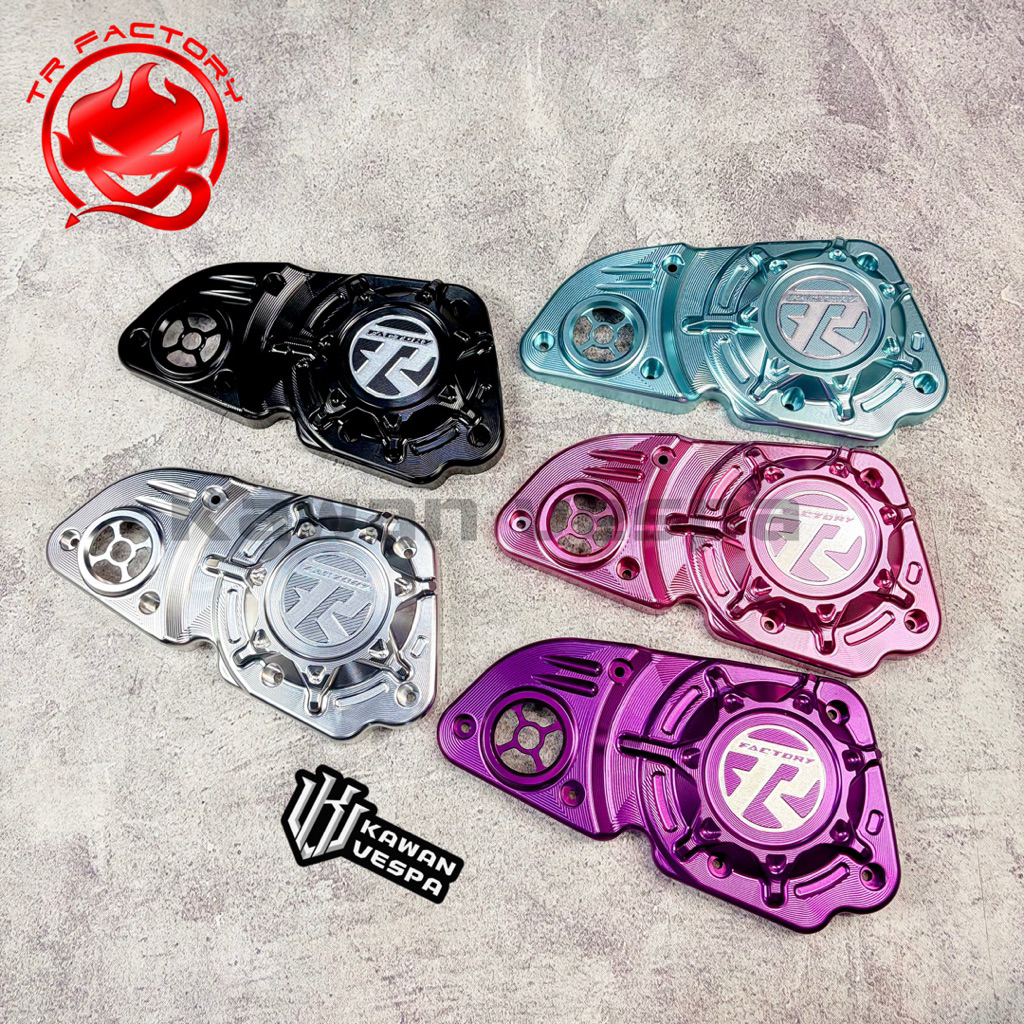 Box Filter billet Cover Filter TR FACTORY Allumunium CNC Vespa Sprint Primavera 3v iGet