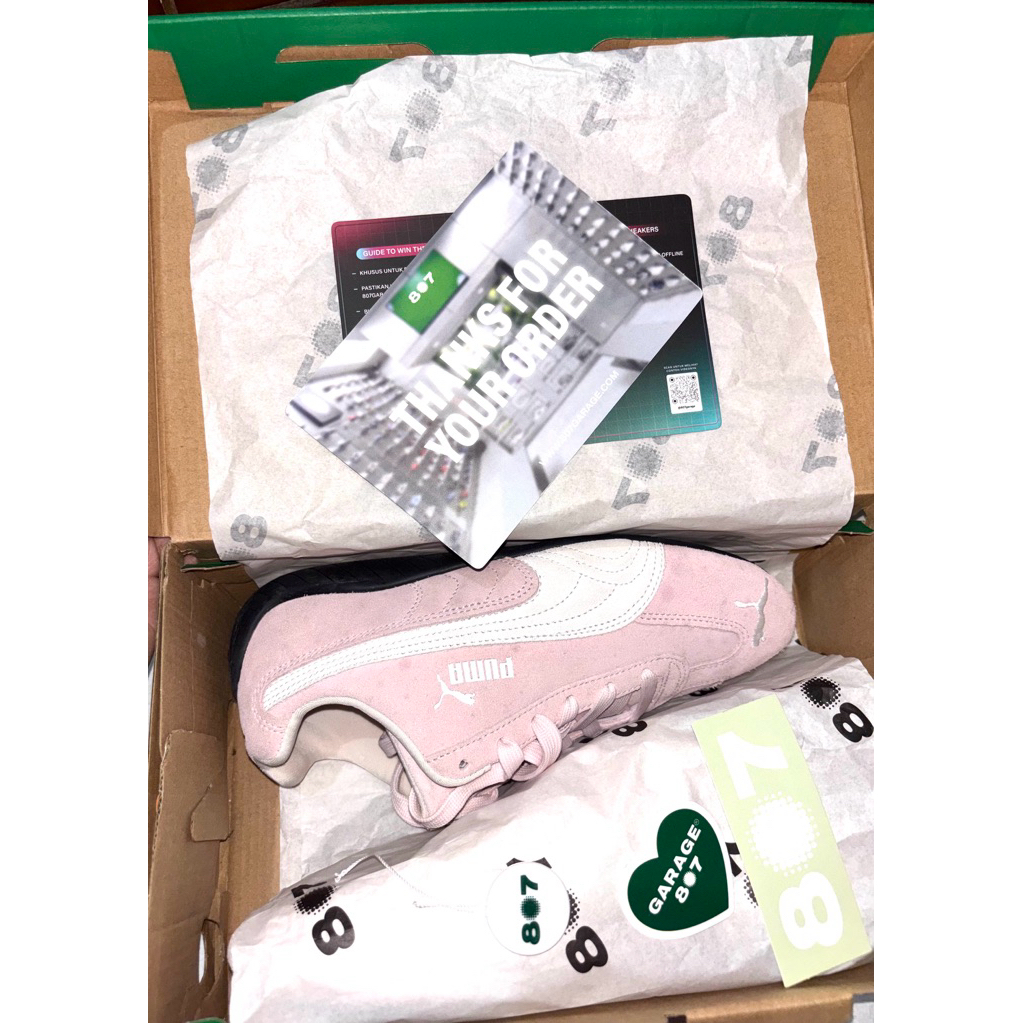 PUMA SPEEDCAT OG PINK WHITE SUEDE