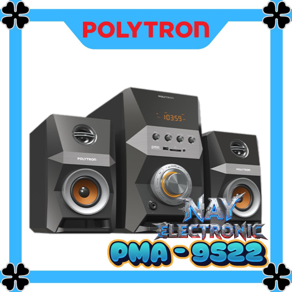Polytron Bluetooth Karaoke Speaker PMA 9522 - POLYTRON Bluetooth Speaker Multimedia Karaoke PMA 9522