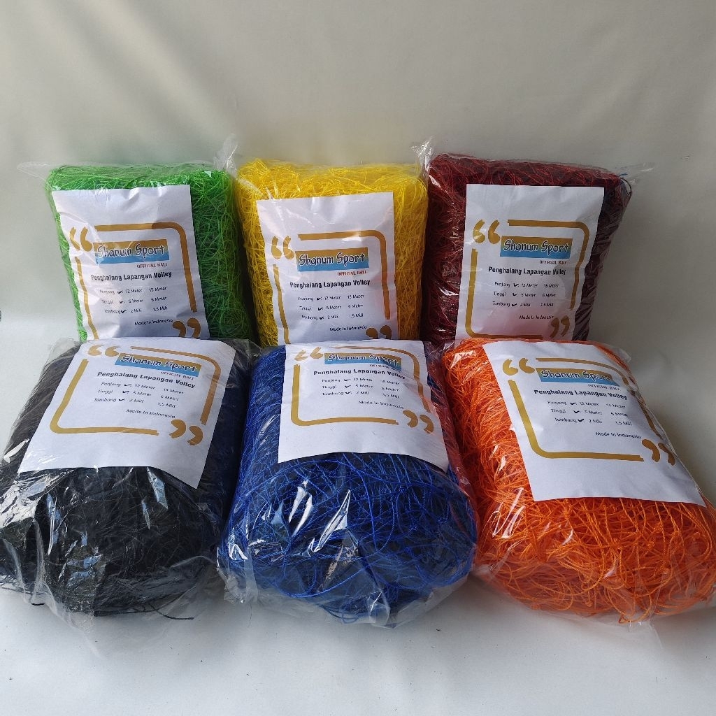 (12x5) JARING PAGAR PENGAMAN PENGHALANG LAPANGAN VOLLEY BOLA VOLI
