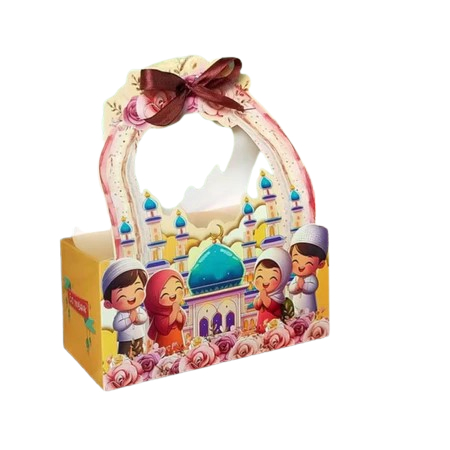 Gable Box Motif Lebaran Hari Raya Muat Toples Persegi
