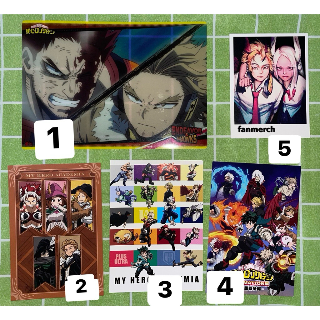 postcard anime hawks my boku no hero academia keigo takami