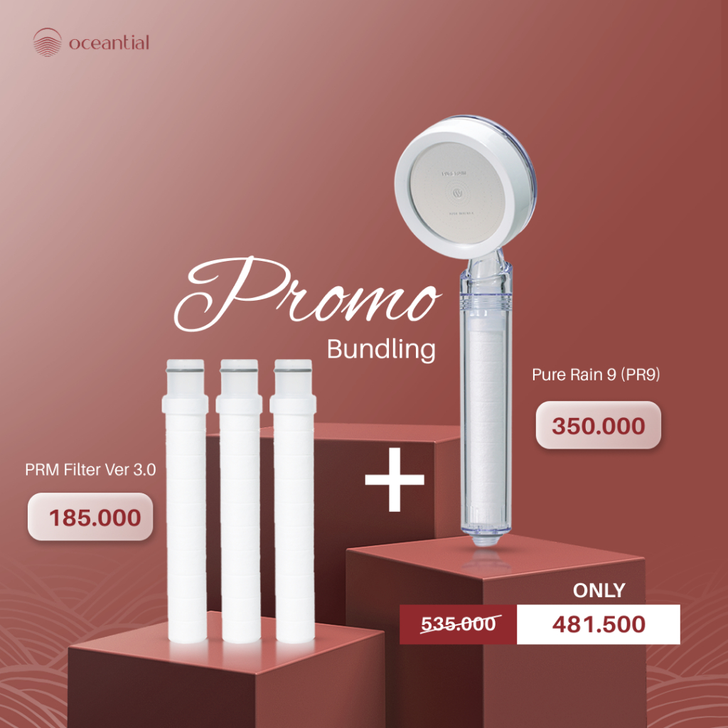 BUNDLING OCEANTIAL - PR9 - Filtered Shower head & FILTER PRM VER 3.0