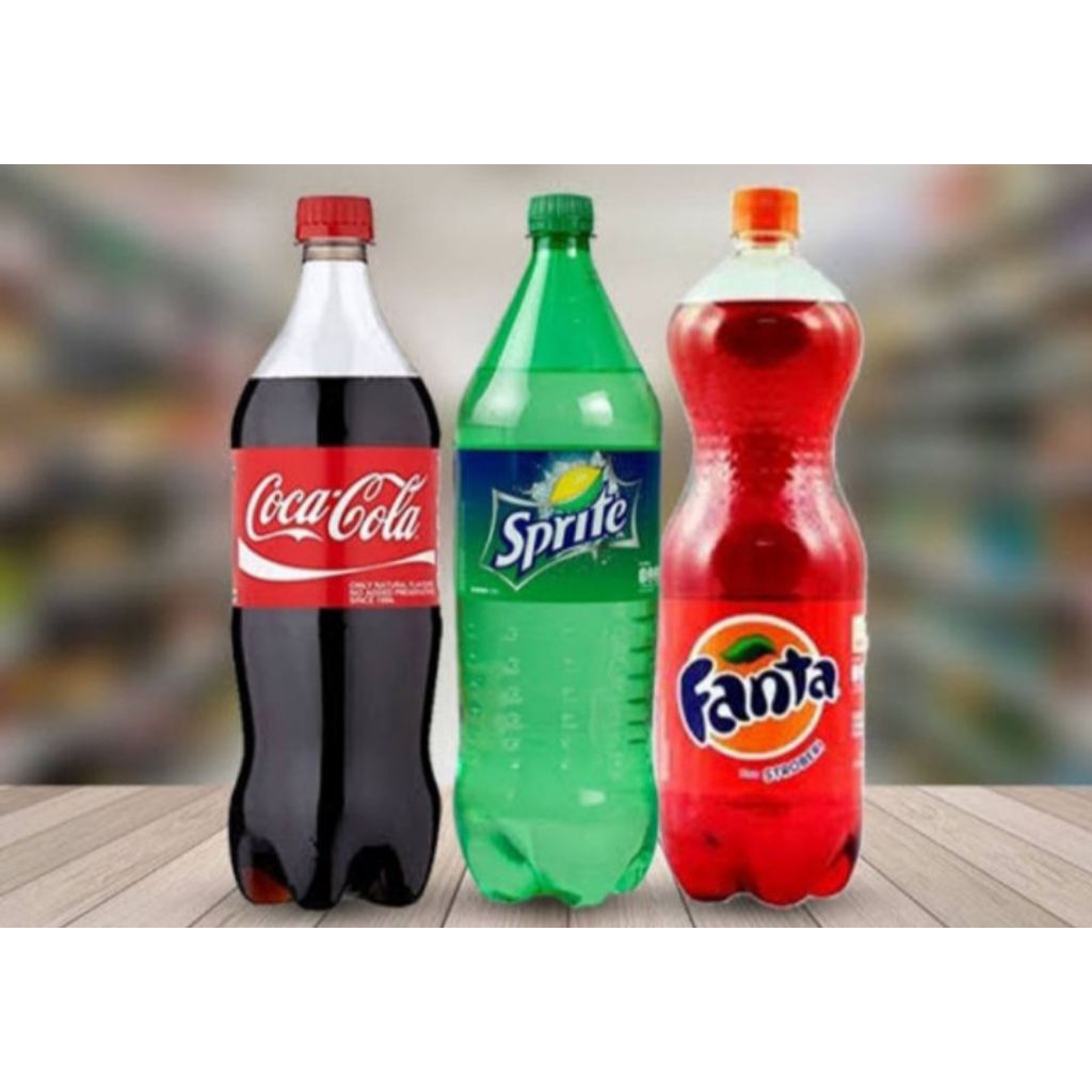 Fanta/cola/sprite 1.5Liter Murahh (isi 12 botol)