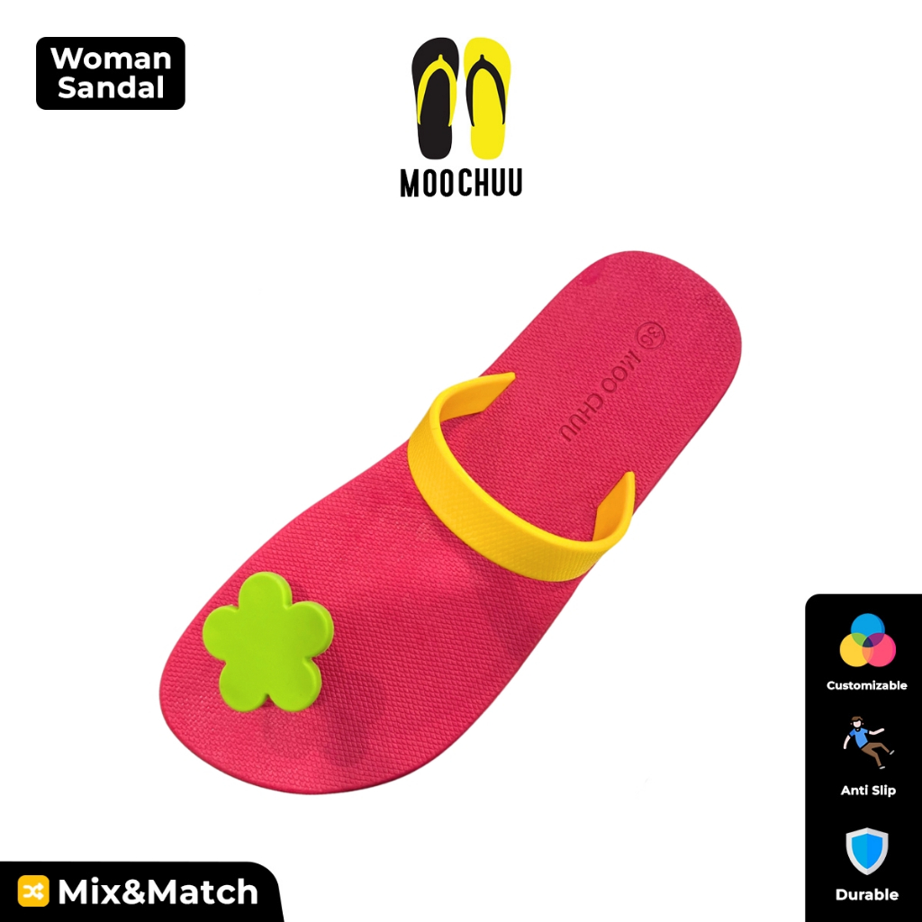 Moo Chuu Sandal Custom MC13 – Pilih Warna Tapak & Tali Sendiri