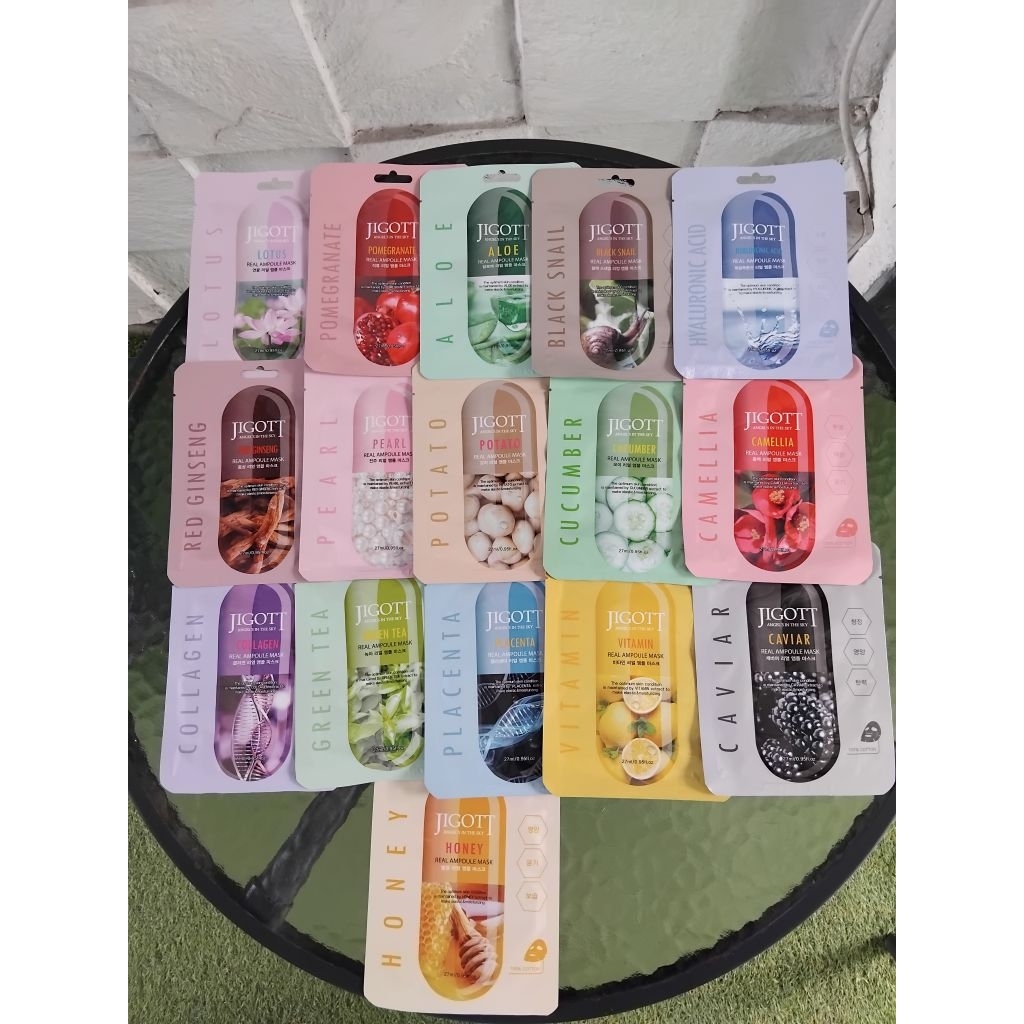 BUNDLING 10 JIGOTT - Real Ampoule Sheet Mask 27ml