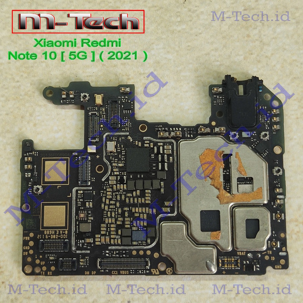 [2170] PCB Mesin Xiaomi Redmi Note 10 5G 128 Gb (2021) minus mati / matot