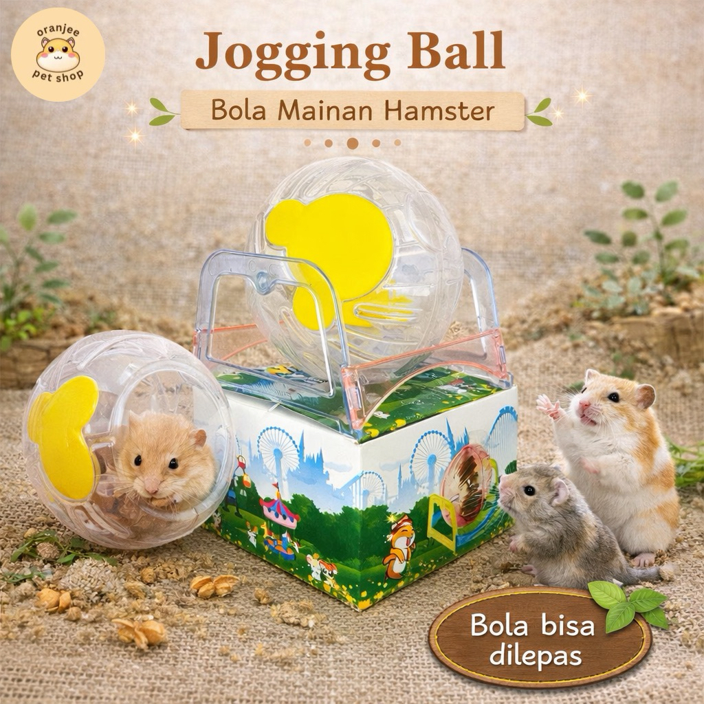 Jogging Ball Hamster Besar | Mainan Hamster Winter, Syirian, Campbell, dll