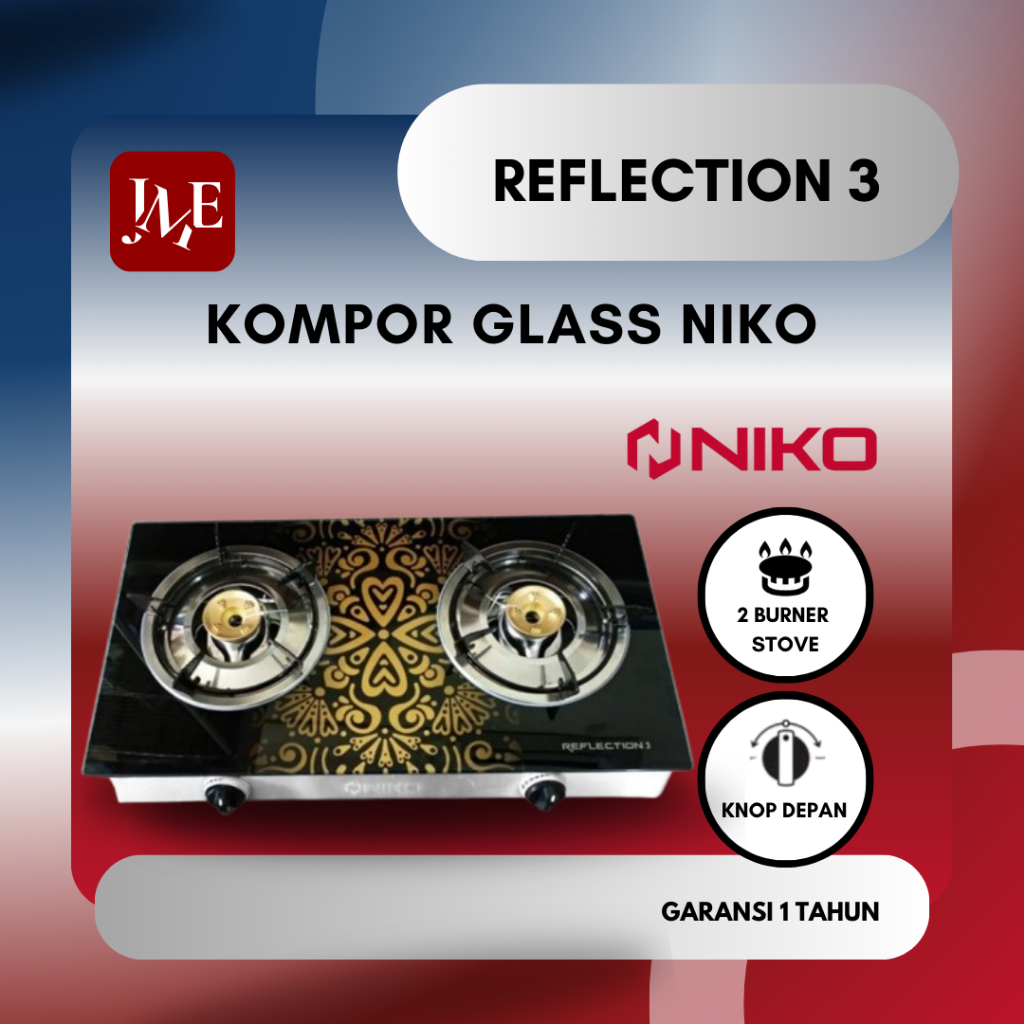 Niko Kompor Gas 3 Tungku REFLECTION 3