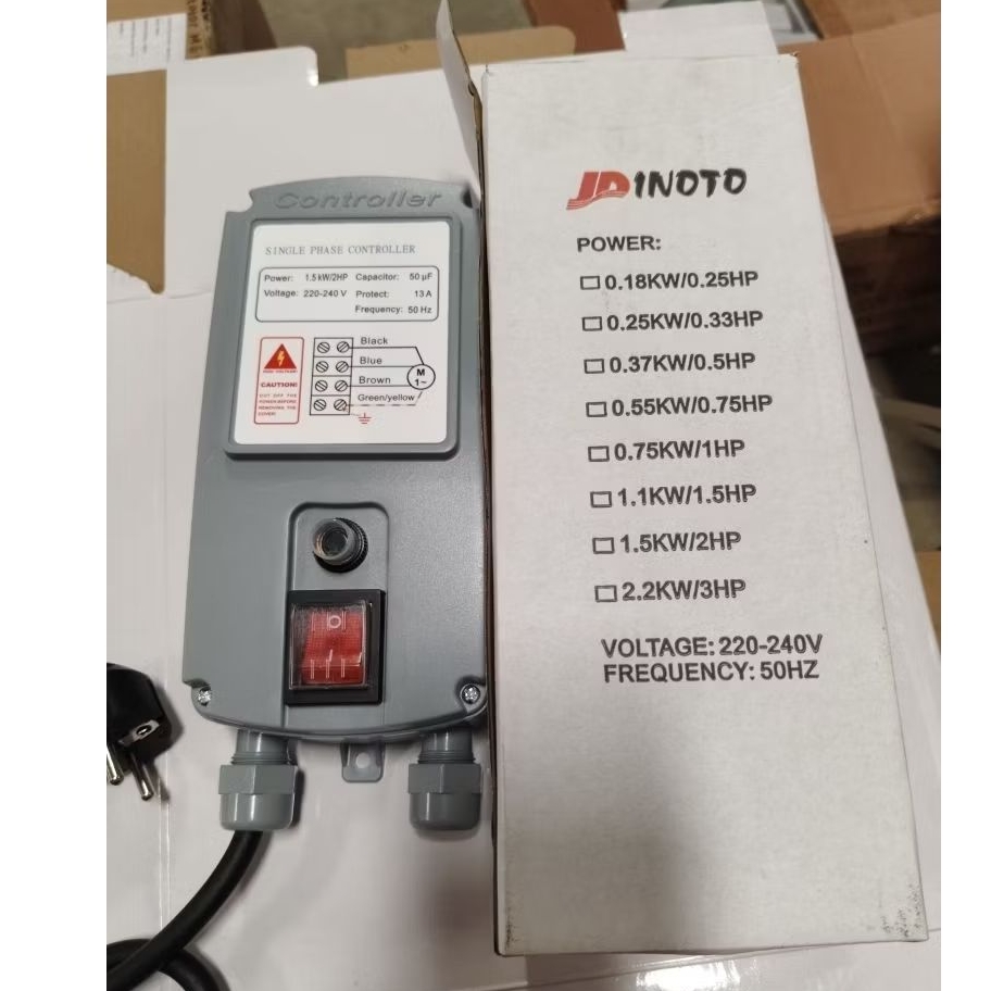 control box pompa Sibel  1 HP, 1.5 HP, 2 HP, 3 HP INOTO (merah) (model panjang)